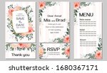 elegant template for a wedding... | Shutterstock .eps vector #1680367171
