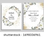 floral card for wedding... | Shutterstock .eps vector #1698336961