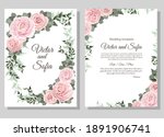 vector floral template for... | Shutterstock .eps vector #1891906741
