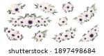set of flower compositions.... | Shutterstock .eps vector #1897498684