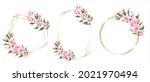 vector floral frames for cards... | Shutterstock .eps vector #2021970494