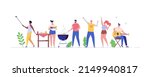 barbecue party concept. people... | Shutterstock .eps vector #2149940817