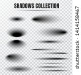 realistic circular shadow... | Shutterstock .eps vector #1414158467