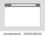simple web browser window vector | Shutterstock .eps vector #1542018134