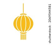 golden lantern pattern. chinese ... | Shutterstock .eps vector #2069544581