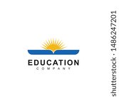 education logo template design... | Shutterstock .eps vector #1486247201