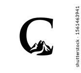 letter c mountain vector logo... | Shutterstock .eps vector #1561463941