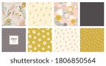 trendy seamless patterns set.... | Shutterstock .eps vector #1806850564