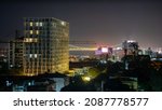 Small photo of Maputo, Mozambique - December 07th 2021: Night view of downtown of Maputo, capital city of Mozambique.