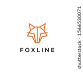 fox monoline style logo vector | Shutterstock .eps vector #1566530071