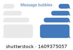message bubbles icons. design... | Shutterstock .eps vector #1609375057
