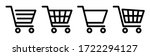 shopping cart icon set.shopping ... | Shutterstock .eps vector #1722294127