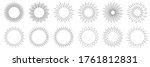 sunburst set. sunburst icon... | Shutterstock .eps vector #1761812831