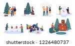 difference christmas activity... | Shutterstock .eps vector #1226480737