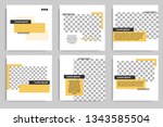 minimal design layout. editable ... | Shutterstock .eps vector #1343585504