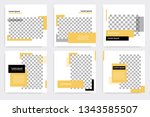 minimal design layout. editable ... | Shutterstock .eps vector #1343585507