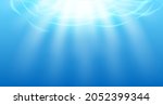 blue underwater background and... | Shutterstock .eps vector #2052399344