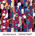 abstract background  with paint ... | Shutterstock .eps vector #1604674687
