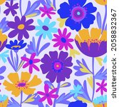 floral seamless pattern made of ... | Shutterstock .eps vector #2058832367