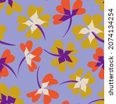 bright floral seamless pattern. ... | Shutterstock .eps vector #2074134254