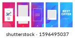 set of instagram stories sale... | Shutterstock .eps vector #1596495037