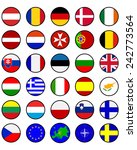 flags of european countries in... | Shutterstock .eps vector #242773564