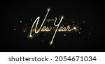happy newyear letters banner ... | Shutterstock .eps vector #2054671034