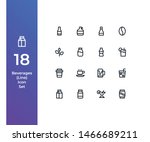 pixel perfect icon set with... | Shutterstock .eps vector #1466689211