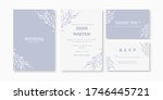 wedding invitation cover card... | Shutterstock .eps vector #1746445721