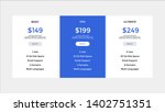 set of pricing table  order ... | Shutterstock .eps vector #1402751351