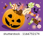 halloween candy box | Shutterstock .eps vector #1166752174