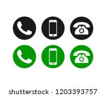phone icon vector. call icon... | Shutterstock .eps vector #1203393757
