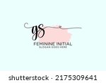 gs beauty monogram and elegant... | Shutterstock .eps vector #2175309641