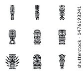 aloha idol icon set. simple set ... | Shutterstock .eps vector #1476193241