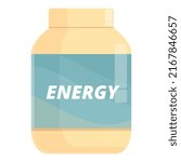 energy jar protein icon cartoon ...