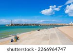 Small photo of Margate,England-July 1st,2022:The Kings Steps and Harbour Arm in Margate,UK