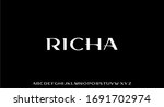 elegant thin font vector... | Shutterstock .eps vector #1691702974