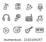 set of music and sound icon in... | Shutterstock .eps vector #2132104257