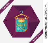 shopping sale sign flag flat... | Shutterstock .eps vector #362593874