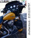 Small photo of Bologna - Italy - April 18, 2022: Motorcycle Harley Davidson 103. Motorcycle Dashboard