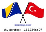 bosnia   herzegovina and turkey ... | Shutterstock .eps vector #1832346607