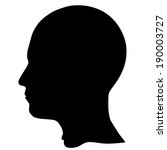 silhouette of a head isolated... | Shutterstock .eps vector #190003727