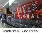 Small photo of Dubai, United Arab Emirates - October 17, 2021: Official Gitex branding display at 'Gitex Global' - the world's biggest in-person technology event of the year - at Dubai World Trade Centre.