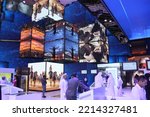 Small photo of Dubai, United Arab Emirates - October 10-14, 2022: Exhibitor stand at 'GITEX Global 2022' - the largest tech show in the world - held at Dubai World Trade Centre.
