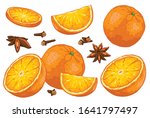 Group Of Citrus Fruit Cut...