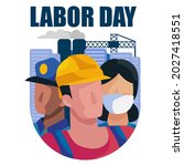 happy labor day. people... | Shutterstock .eps vector #2027418551