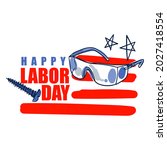 happy labor day. people... | Shutterstock .eps vector #2027418554