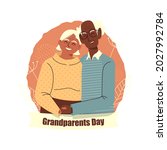 happy grandparent's day.... | Shutterstock .eps vector #2027992784