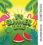 summertime fun concept design.... | Shutterstock .eps vector #2138736331