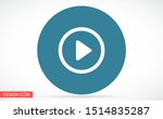play video vector icon. lorem... | Shutterstock .eps vector #1514835287